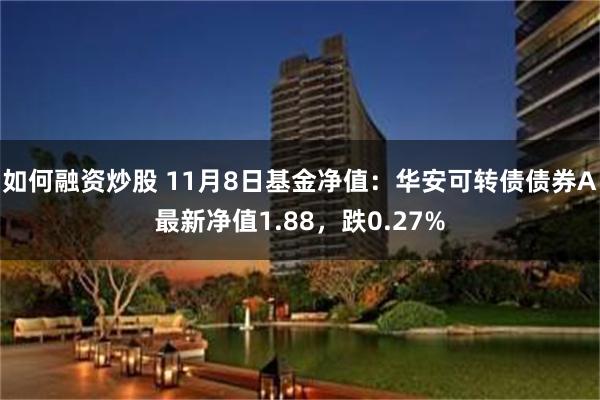 如何融资炒股 11月8日基金净值：华安可转债债券A最新净值1.88，跌0.27%
