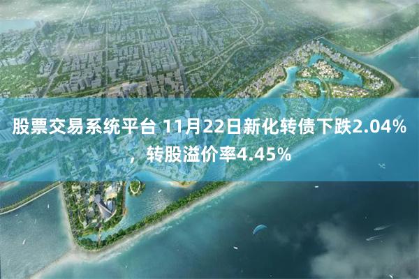 股票交易系统平台 11月22日新化转债下跌2.04%，转股溢价率4.45%