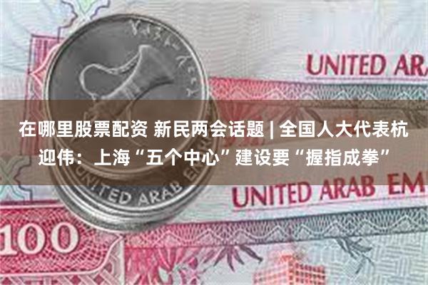 在哪里股票配资 新民两会话题 | 全国人大代表杭迎伟：上海“五个中心”建设要“握指成拳”