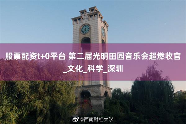 股票配资t+0平台 第二届光明田园音乐会超燃收官_文化_科学_深圳
