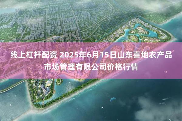 线上杠杆配资 2025年6月15日山东喜地农产品市场管理有限公司价格行情