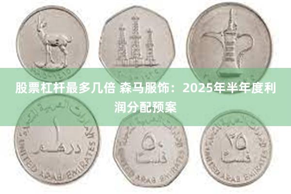 股票杠杆最多几倍 森马服饰：2025年半年度利润分配预案